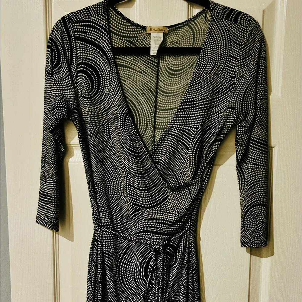 One Clothing Black and White‎ Swirl Dress